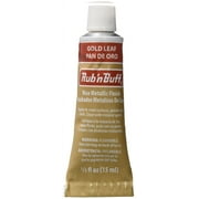 Amaco Rub 'n Buff Open Stock Metallic Wax Finish .5oz-Gold Leaf